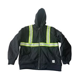 Bass Creek Workwear High Visibility Men's Safety Lined Coat Men's Size M Yellow